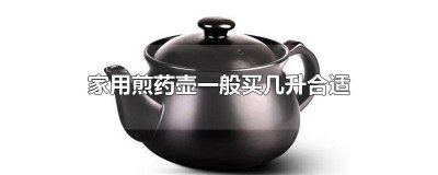 ​熬中药药壶一般都买多大的 煎中药用几升的壶
