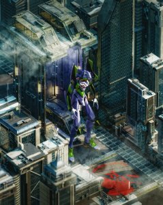 ​新世纪福音战士EVA各号机体出击插画，竟有量产机？