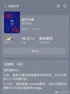 ​2024长佩文学城排名前六酸涩文学、不接受反驳