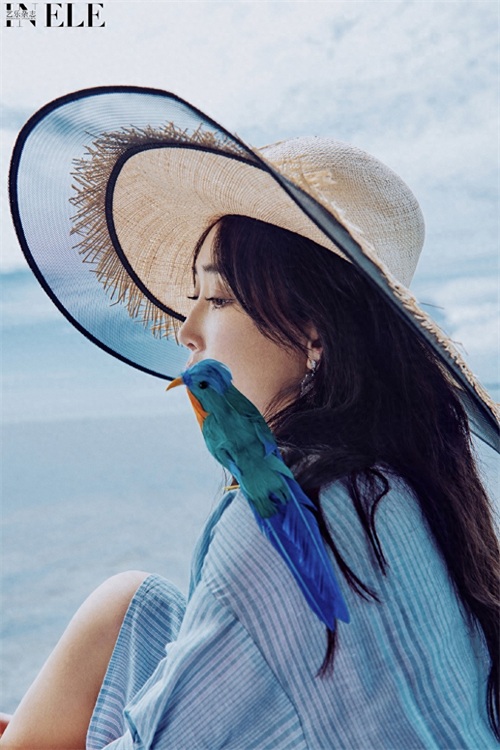 杜若溪海边优雅风情写真画报