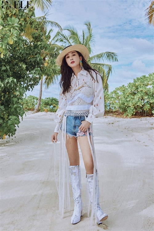 杜若溪海边优雅风情写真画报