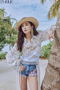 ​杜若溪海边优雅风情写真画报