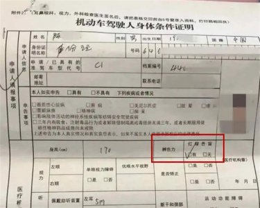 ​驾驶证换证视力不合格