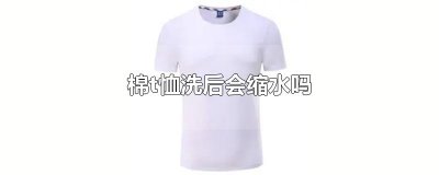 ​棉t恤洗后会缩水吗