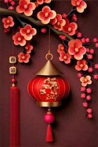 ​手机壁纸：吉祥如意祈福鲜花壁纸