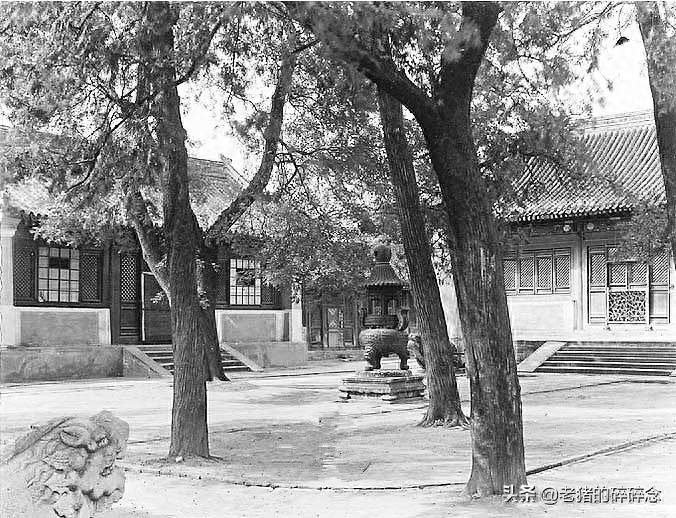 老照片，民国时期的北京白云观，京津最灵验的道观