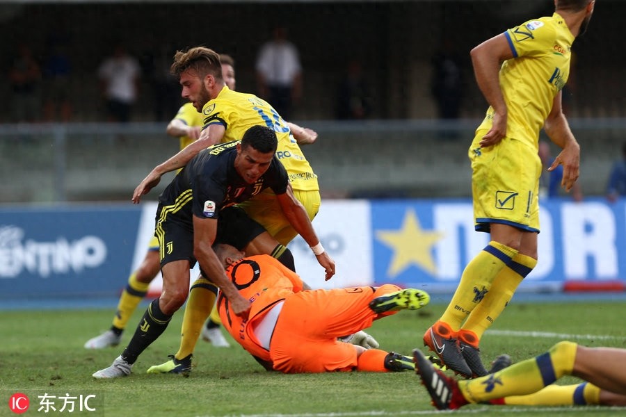 离完美或许就差一个进球 C罗意甲首秀8次射门遭零封