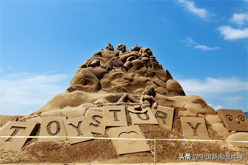 浙江舟山：50余座沙雕作品呈现朱家尖南沙 开园仪式7月19日晚举行