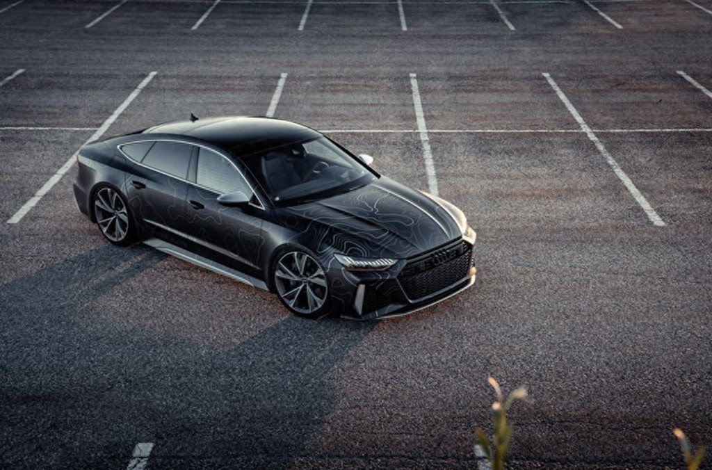 独特黑色钻石哑光涂装 奥迪RS 7改装版车型曝光 最大功率707kW