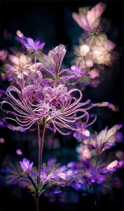 ​彼岸花又名曼珠沙华，花语：绝望的爱；花开花落永不相；图片分享