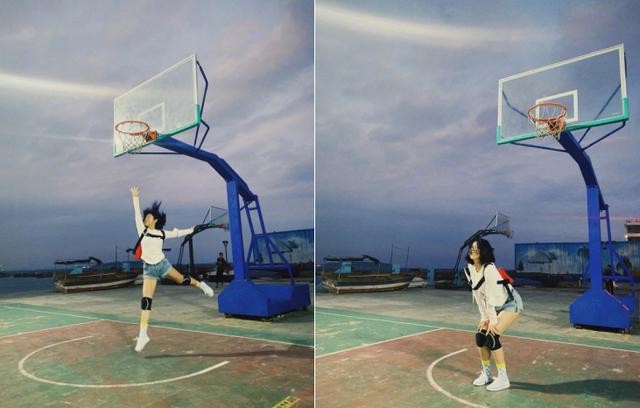 赵奕欢穿露脐装（34岁赵奕欢晒和好友出游）(6)